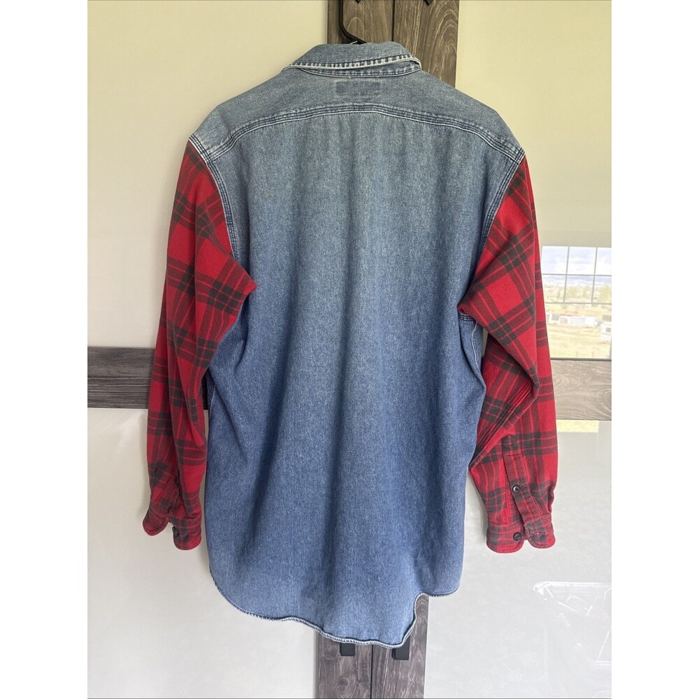Vintage Polo Sport Ralph Lauren Cotton Mens Size L Long Sleeve Button Down Shirt - Picture 5 of 9